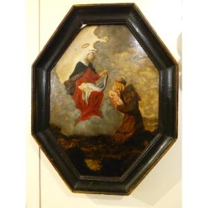 Painting On Alabaster Italian Work From The 17th Century